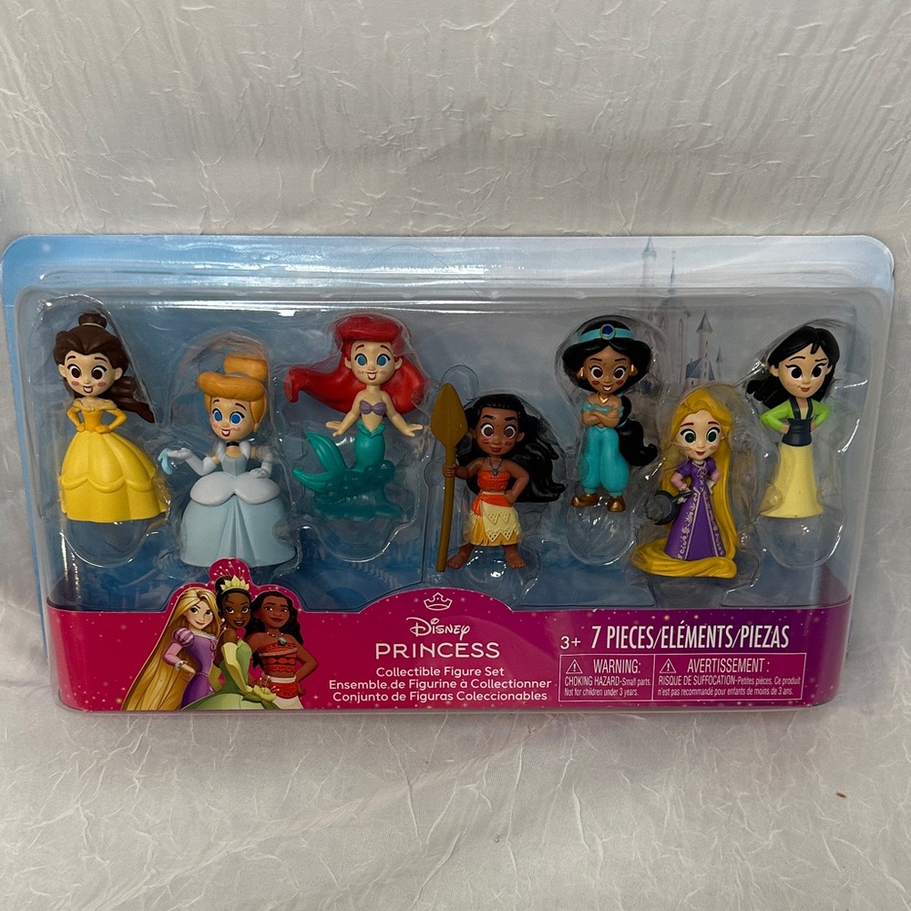 Disney Princess Action Figure Set - Yellow, Blue, Red, Purple